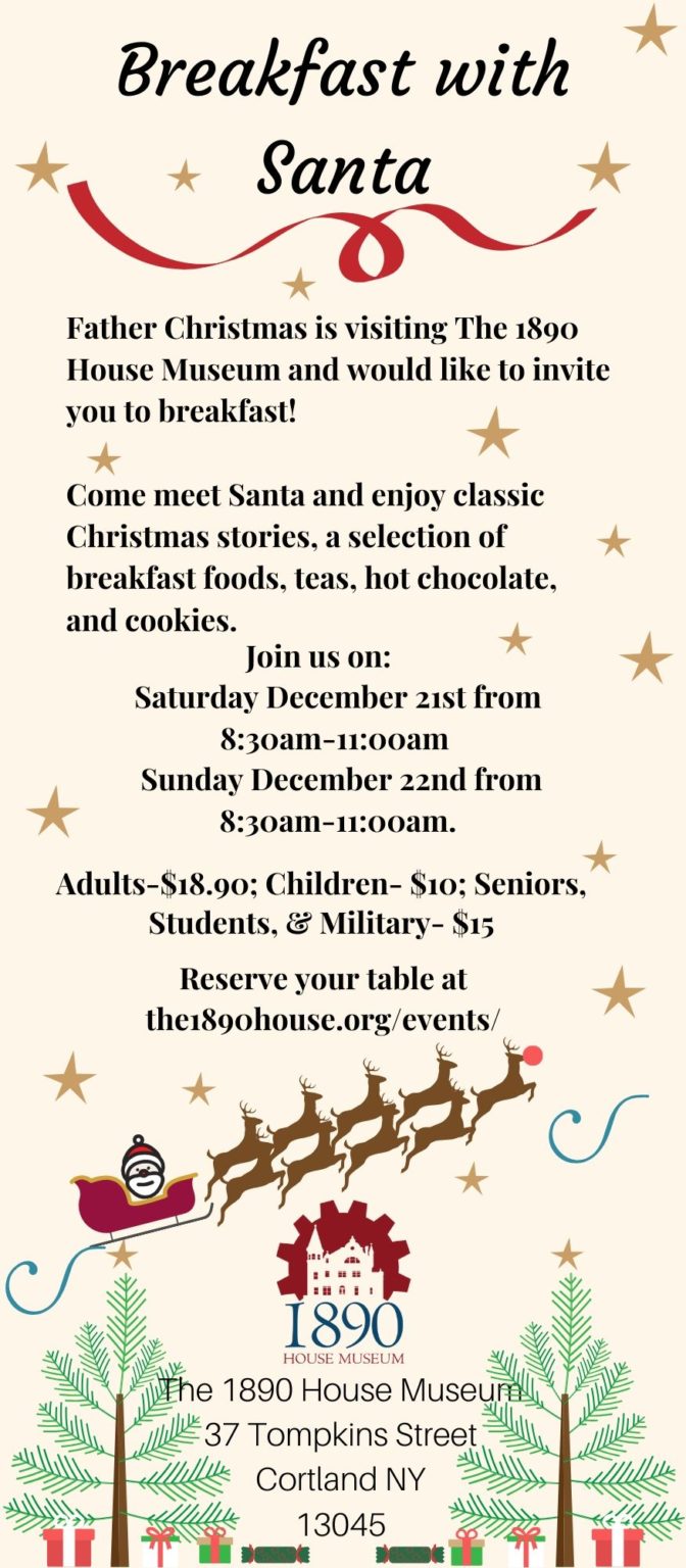 Breakfast with Santa - The 1890 House Museum
